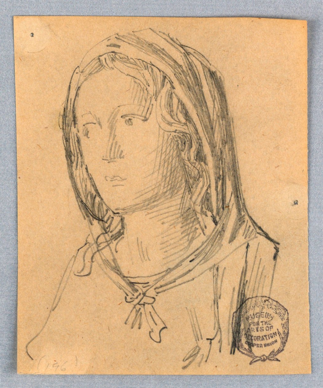 Boceto de la cabeza de la Madonna de Francis Augustus Lathrop