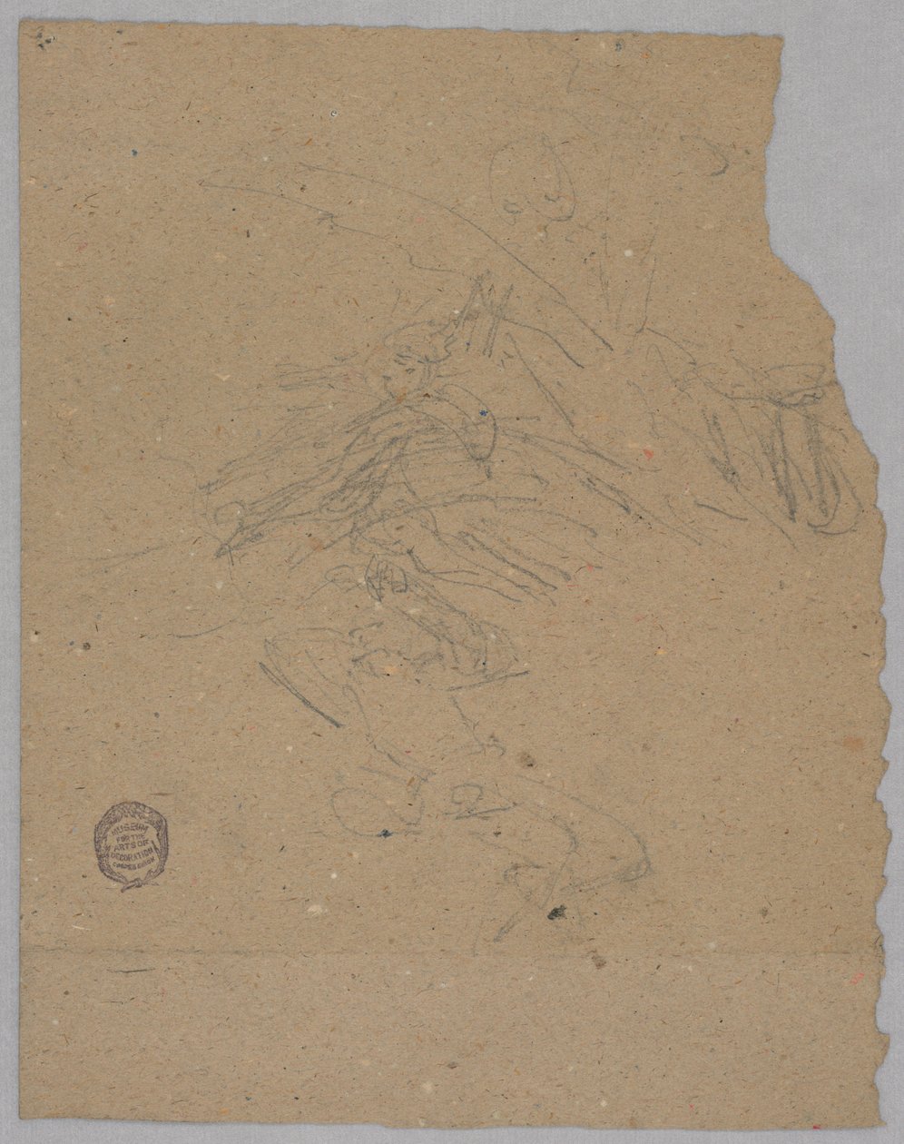 Boceto de Figuras Celestiales de Francis Augustus Lathrop