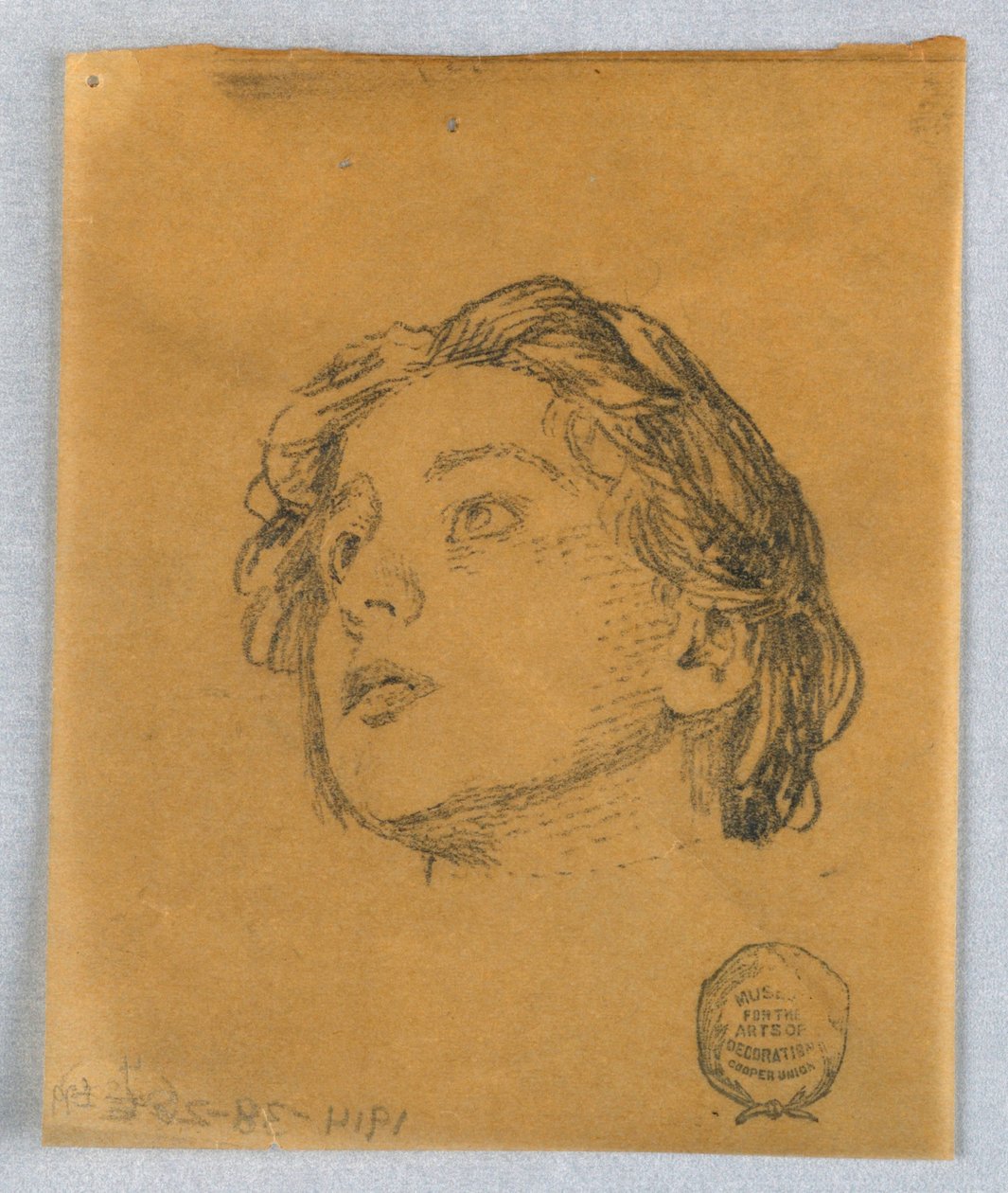 Boceto de la Cabeza de una Mujer de Francis Augustus Lathrop