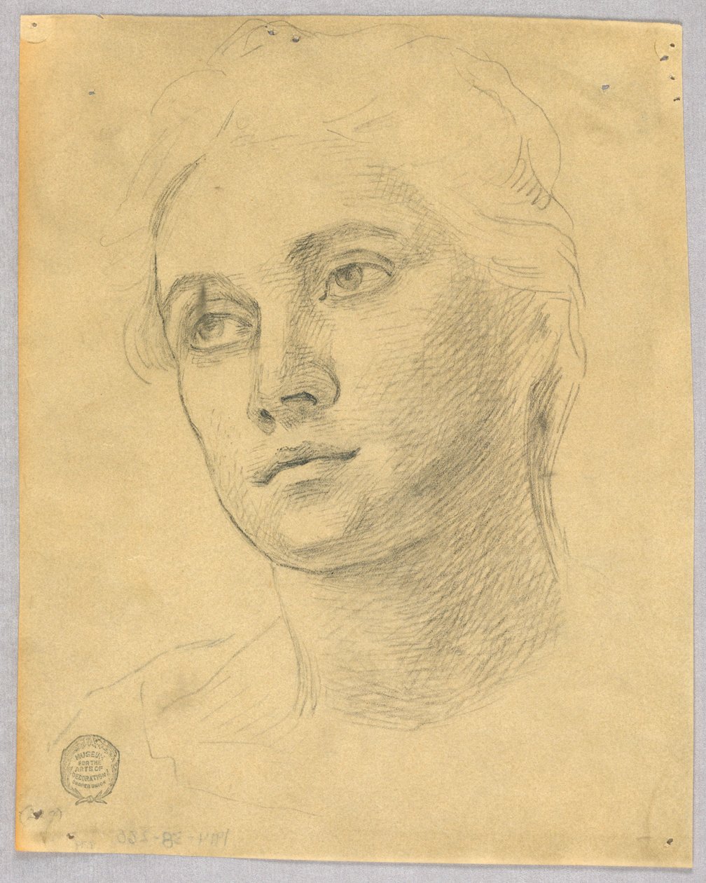 Boceto de la Cabeza de una Mujer de Francis Augustus Lathrop