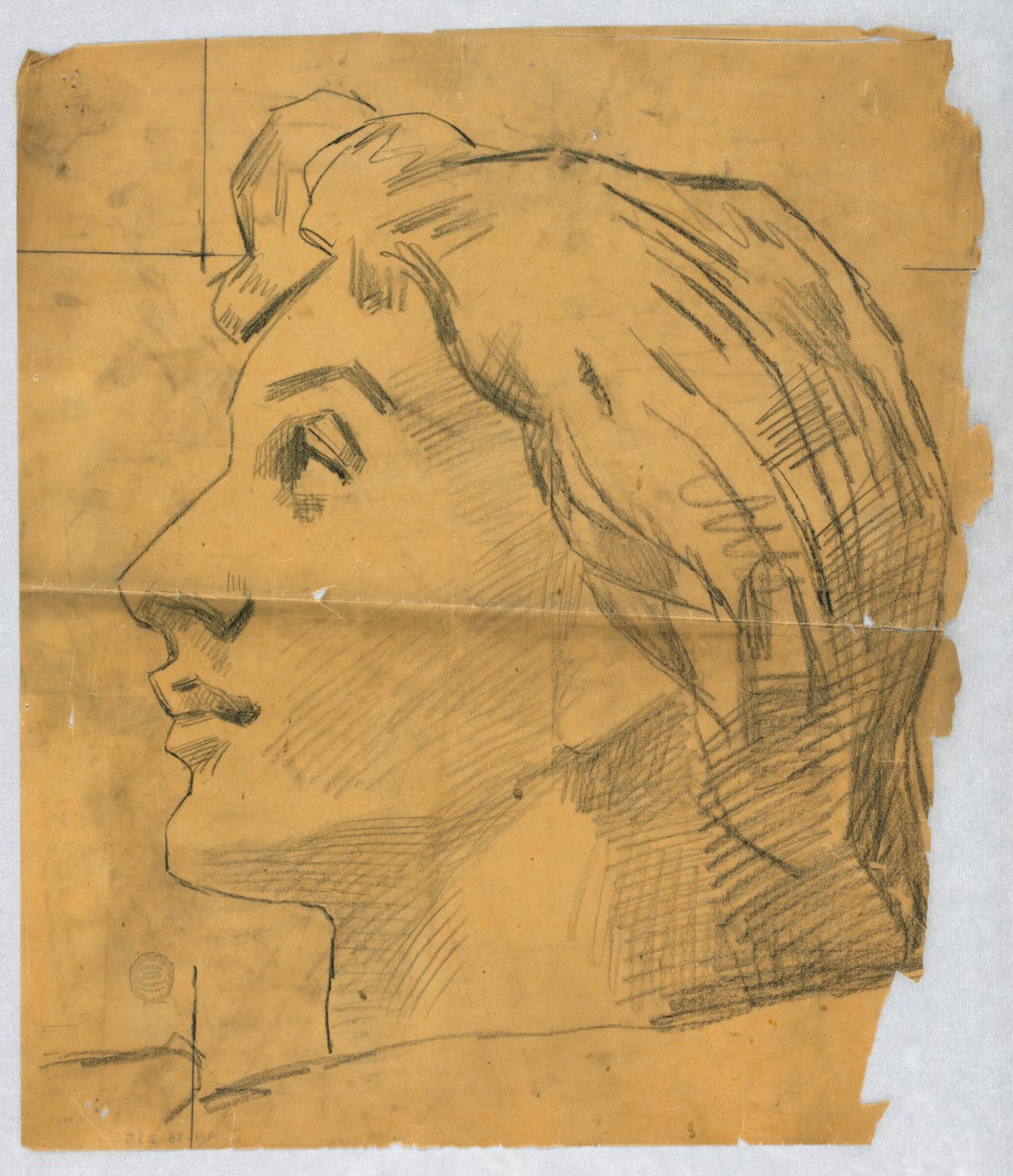 Boceto de la Cabeza de una Mujer de Francis Augustus Lathrop