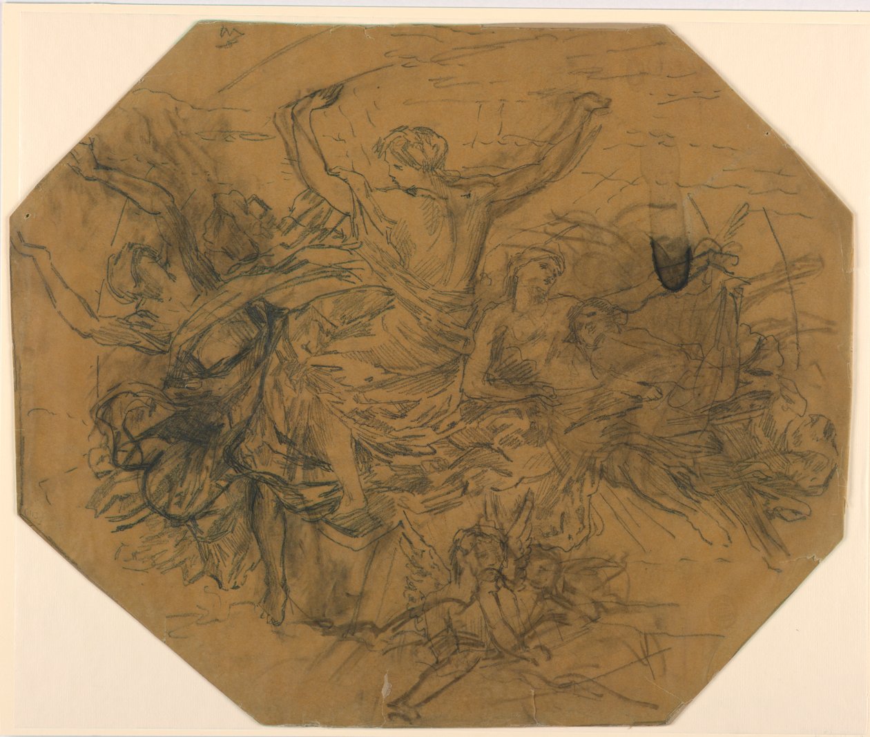 Estudio para "Zodiaco" de Francis Augustus Lathrop