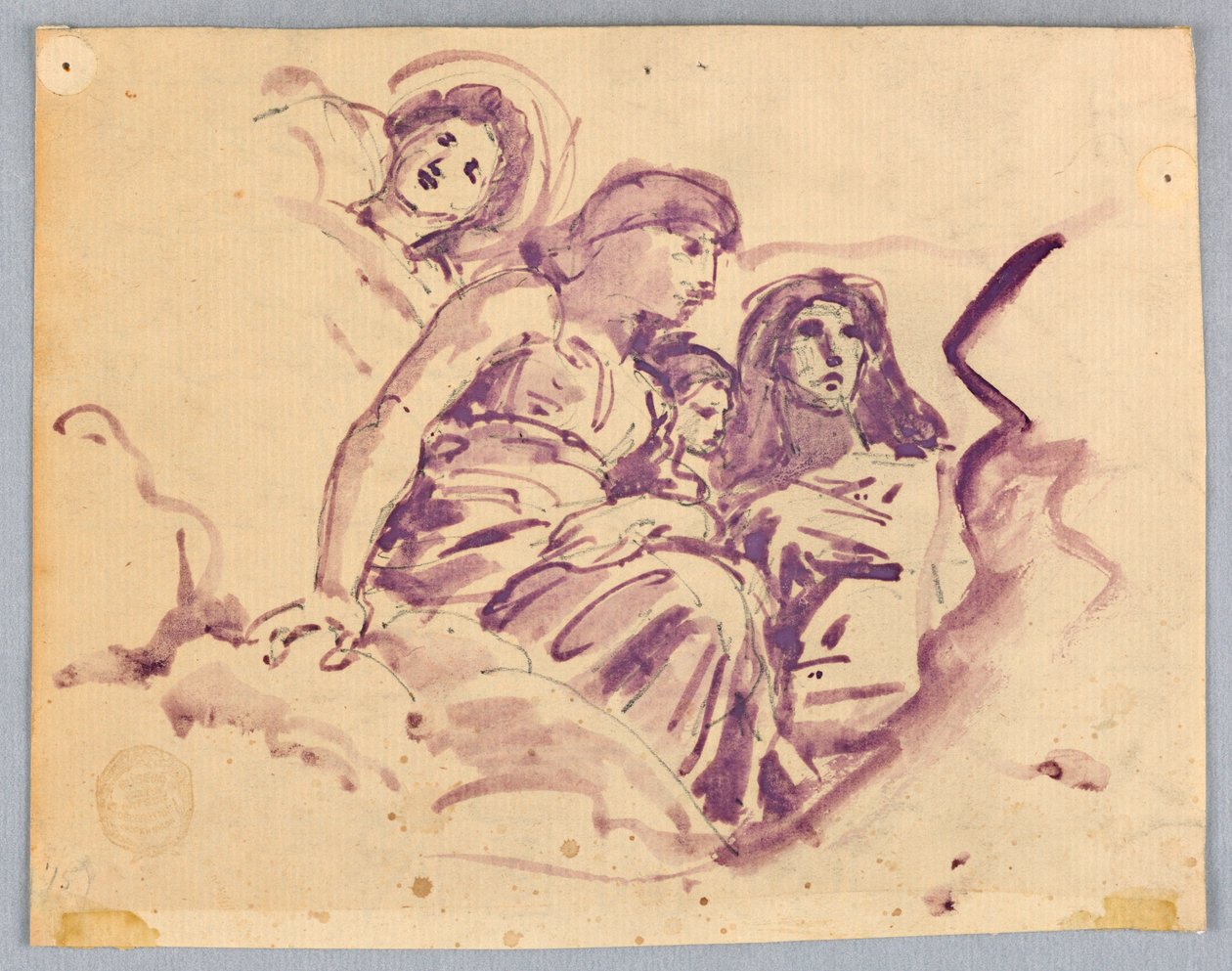 Estudio de figuras celestiales de Francis Augustus Lathrop