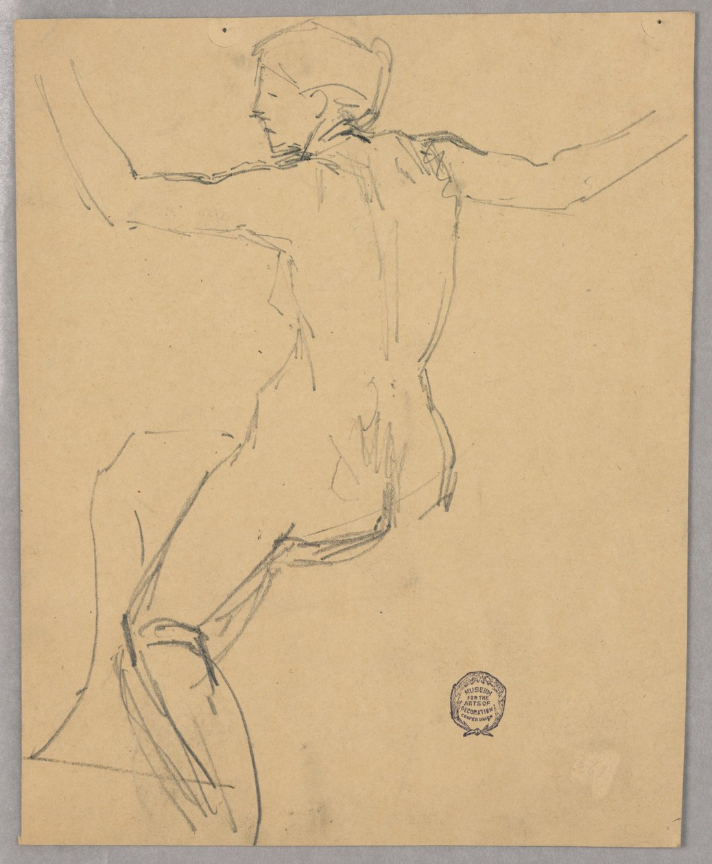 Estudio de una figura desnuda de Francis Augustus Lathrop