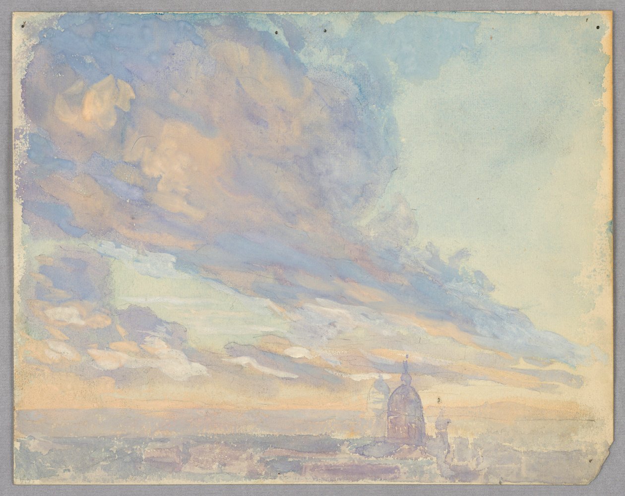 Estudio de nubes, Roma, Italia de Francis Augustus Lathrop