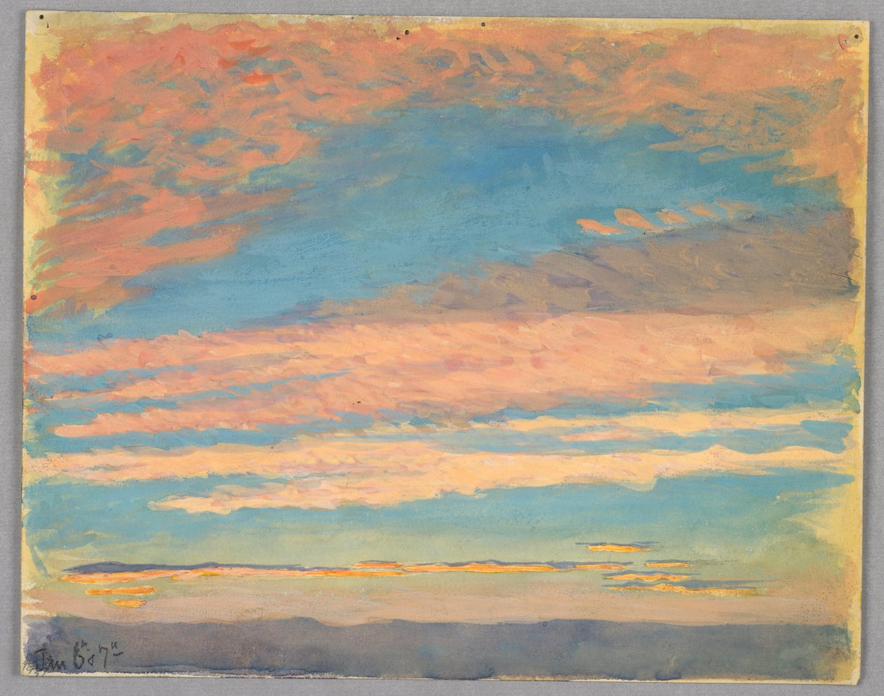 Estudio de Nubes, Roma, Italia de Francis Augustus Lathrop