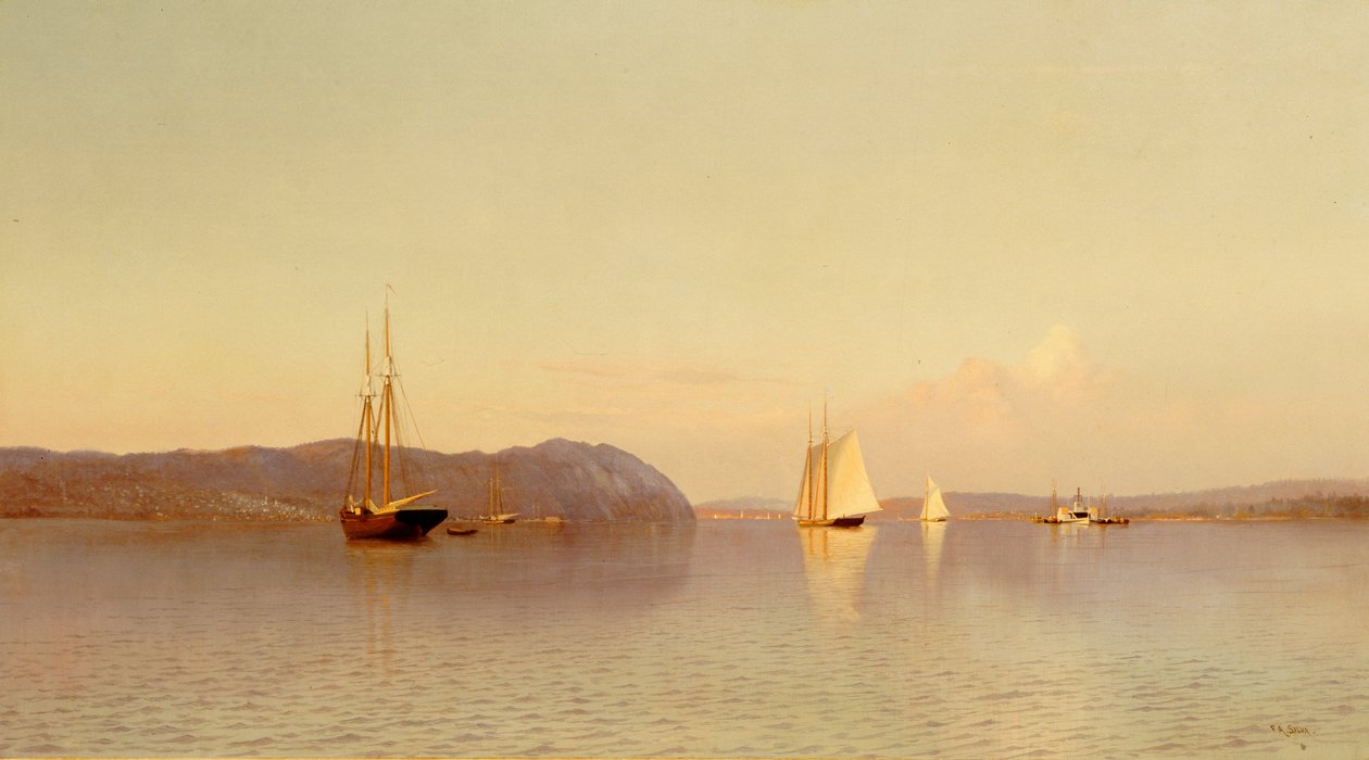 Tarde, Bahía de Haverstraw de Francis Augustus Silva
