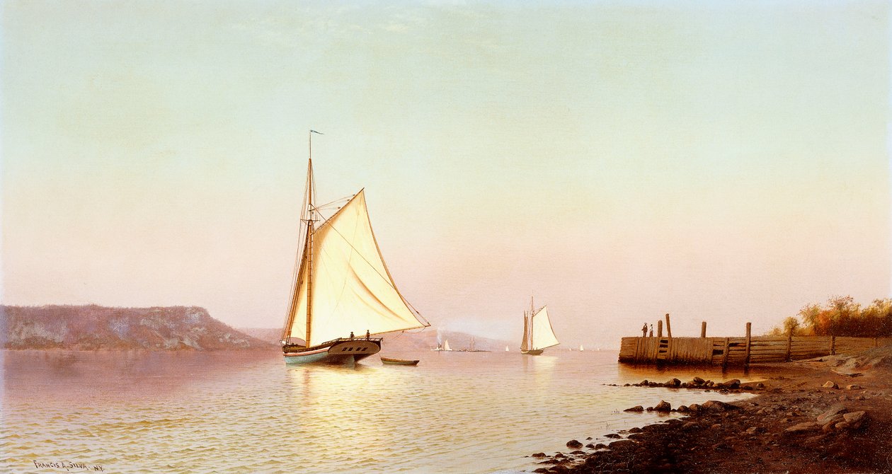 Octubre en el Hudson de Francis Augustus Silva