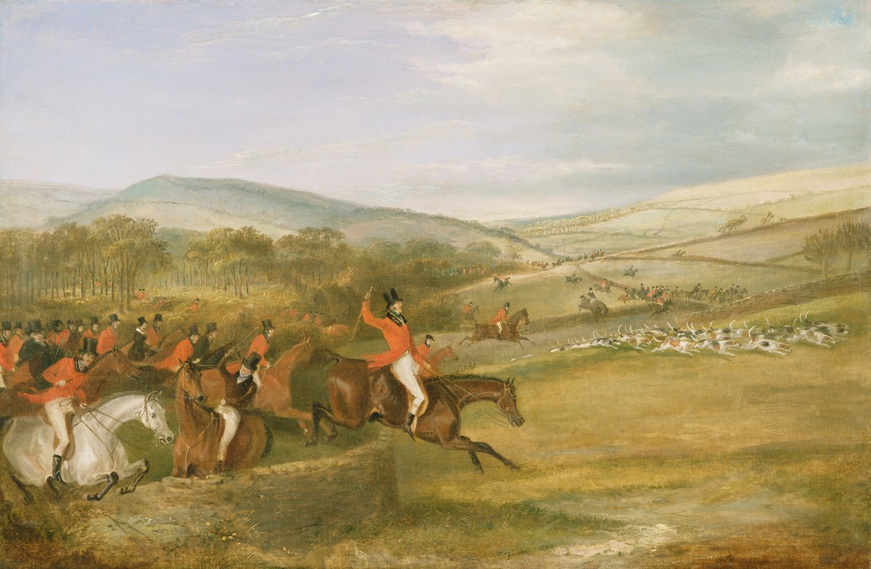 La caza de Berkeley, 1842 de Francis Calcraft Turner
