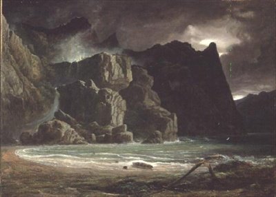 Vista de un Lago en Noruega de Francis Danby