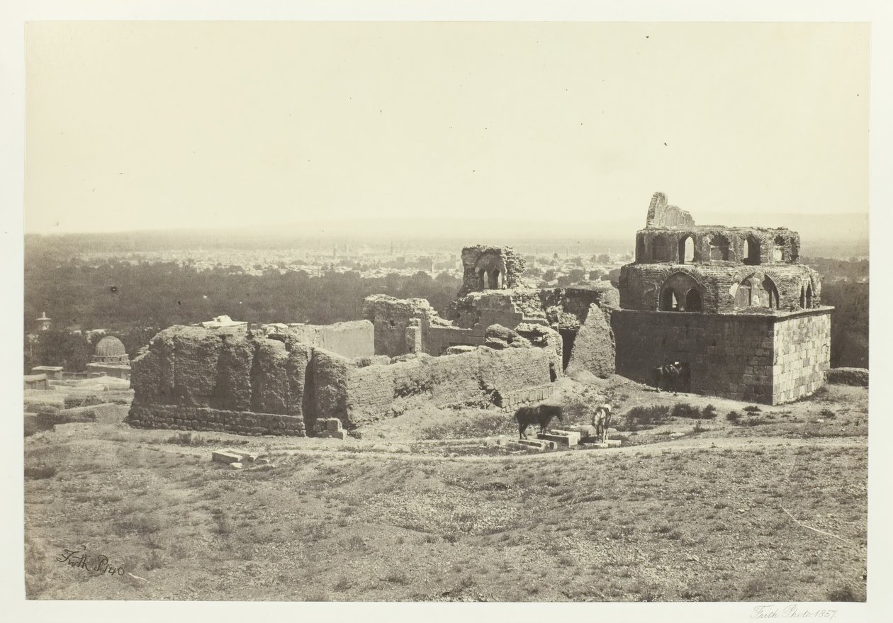 Vista Lejana de Damasco, 1857 de Francis Frith
