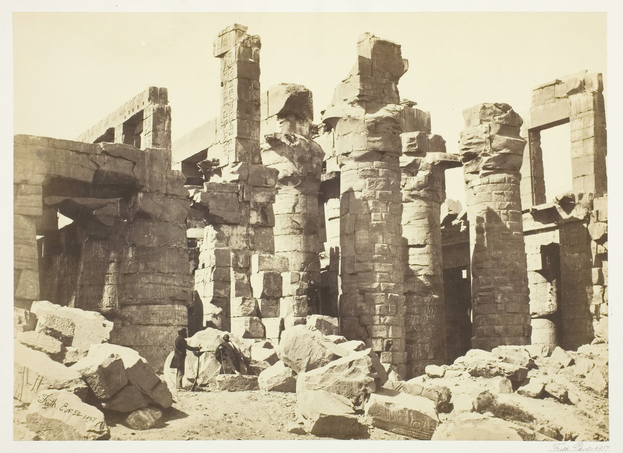 Sala de Columnas, 1857 de Francis Frith