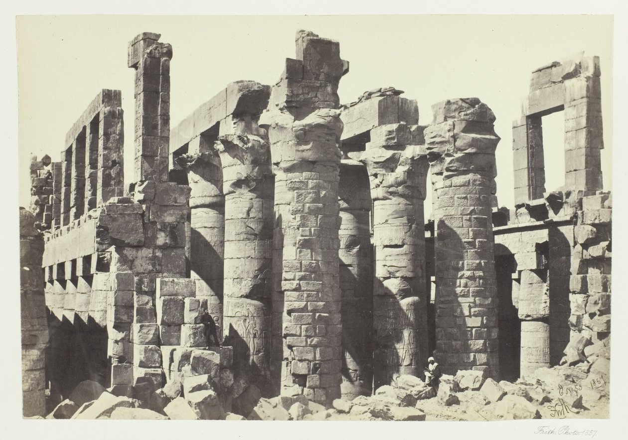 Sala de las Columnas, Karnac de Francis Frith