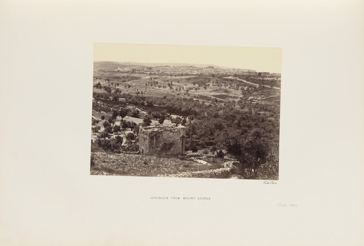 Jerusalén desde el Monte Scopus de Francis Frith