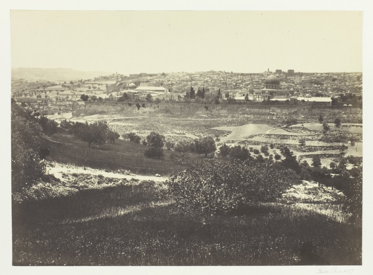Jerusalén, desde el Monte de los Olivos, nº 1 de Francis Frith