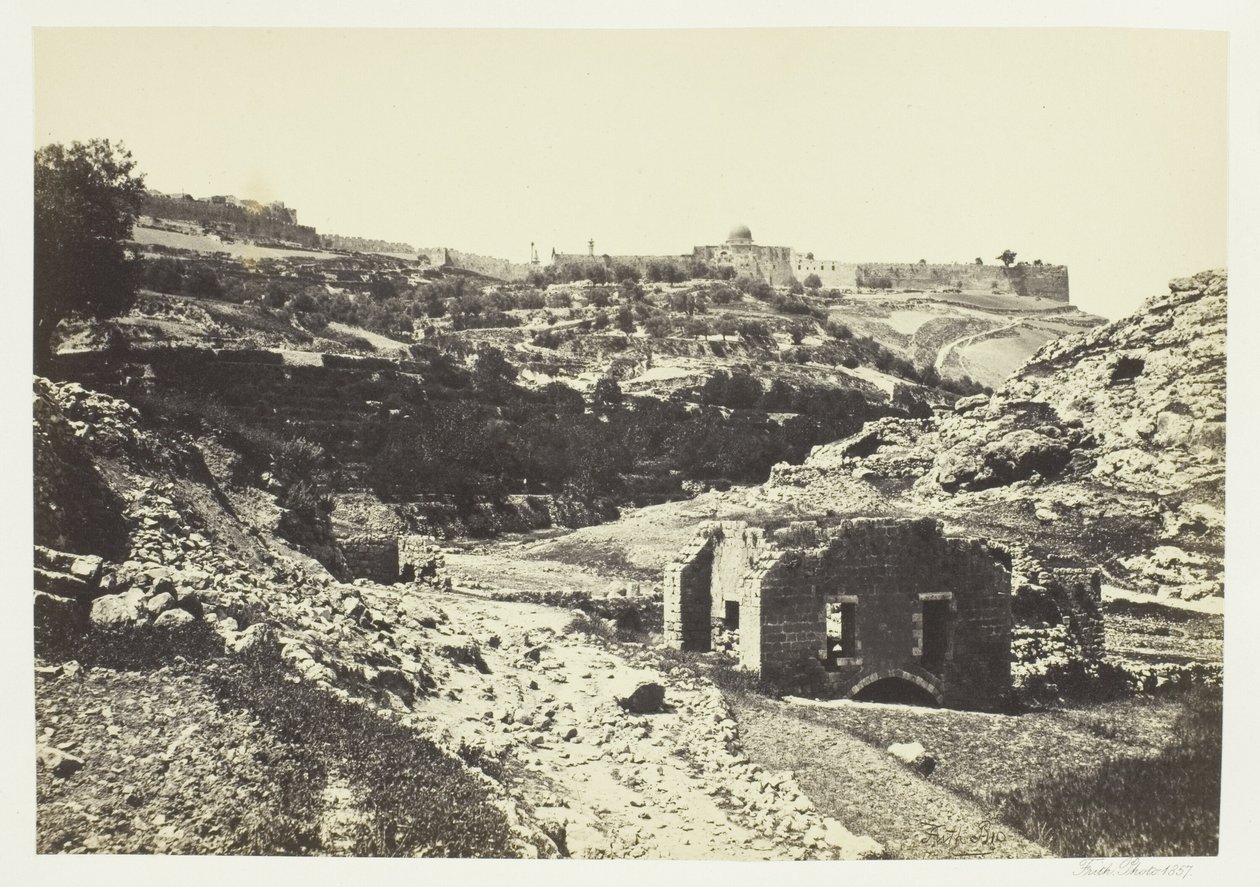 Jerusalén desde el Muro de En-Rogel de Francis Frith