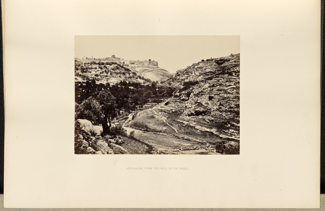 Jerusalén, desde el pozo de En-Rogel de Francis Frith