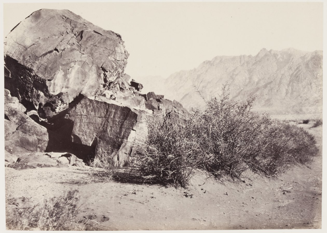 Petroglifos en el Cercano Oriente de Francis Frith