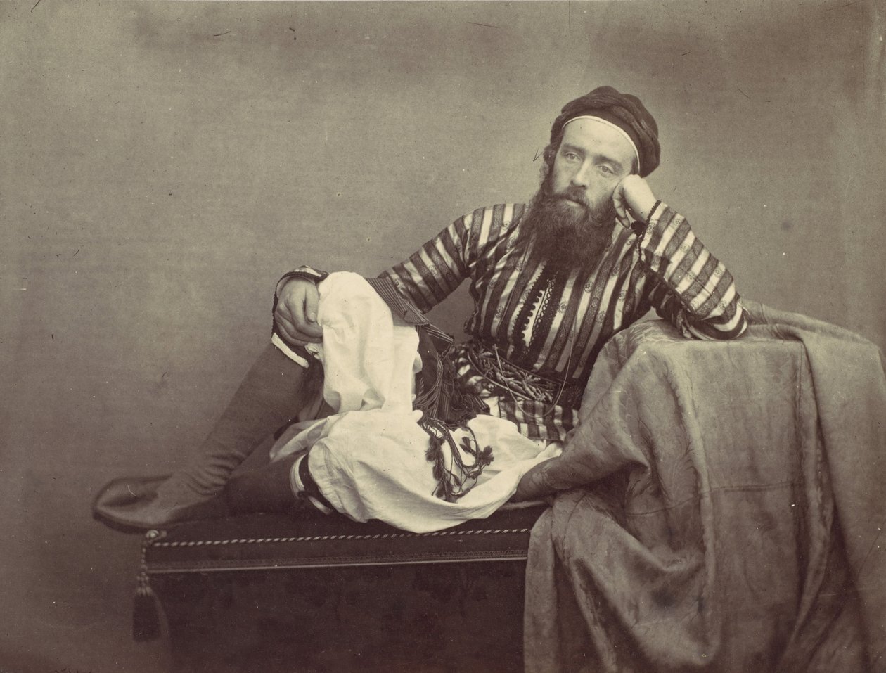 Retrato, Traje de Verano Turco, 1857 de Francis Frith