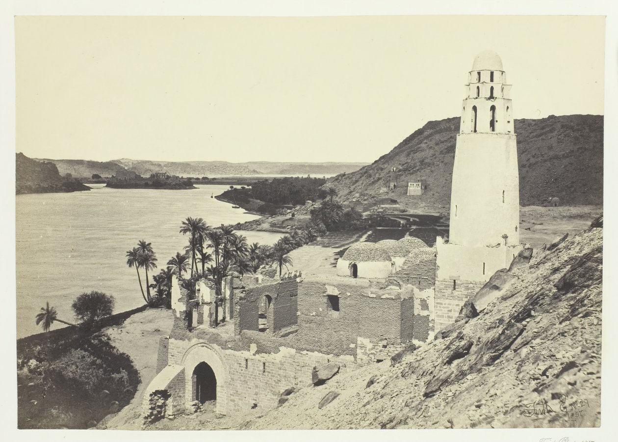 Mezquita en Ruinas Cerca de Philæ, 1857 de Francis Frith
