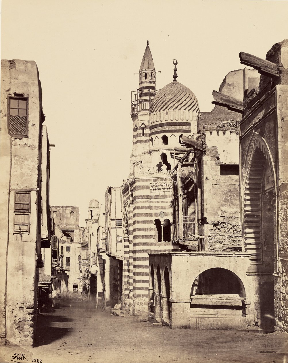 Vista de una calle de El Cairo de Francis Frith