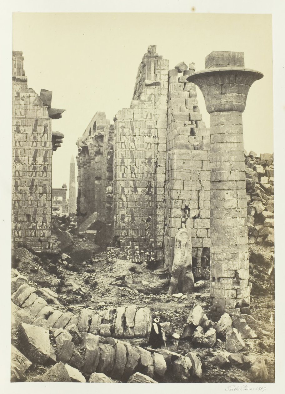 La Corte de Shishak de Francis Frith