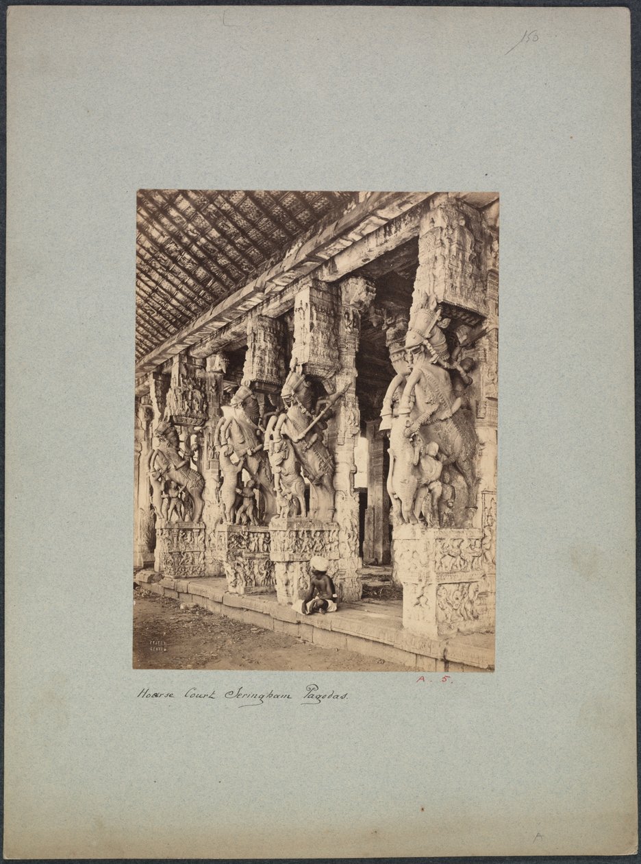 Corte de Caballos de Trichinopoly de Francis Frith and Co.
