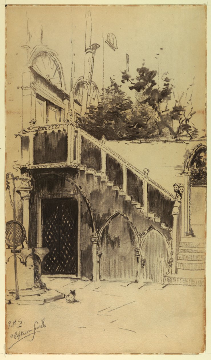 La Gran Escalera, Palazzo Contarini de Francis Hopkinson Smith