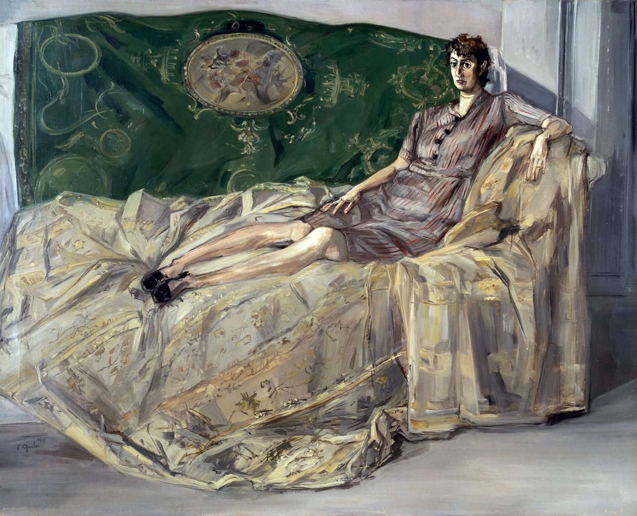 Mujer en el sofá de Francis Job Gruber