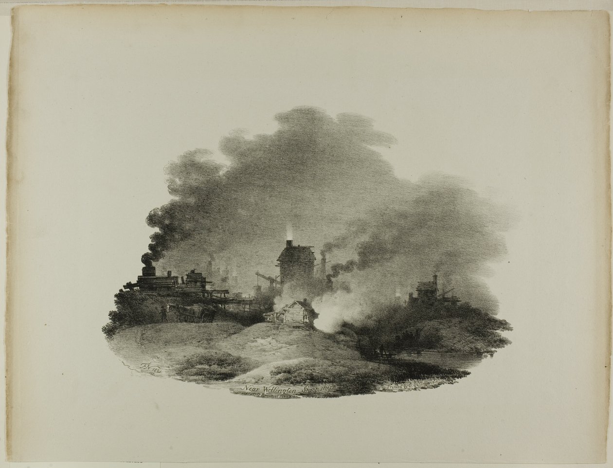 Cerca de Wellington, Shropshire de Francis Nicholson
