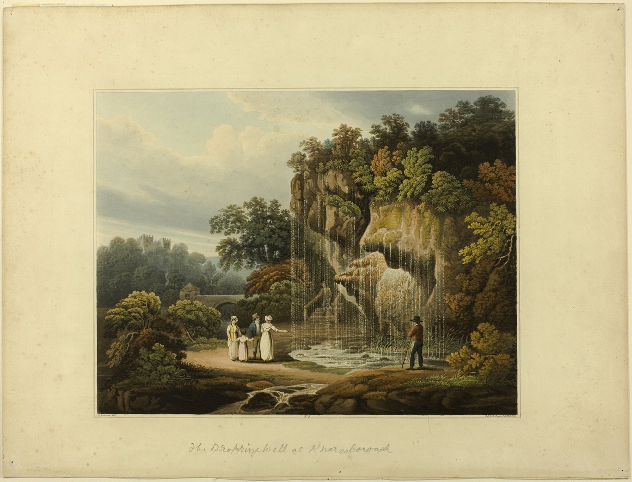 El pozo que gotea en Knar Knarcsborough de Francis Nicholson