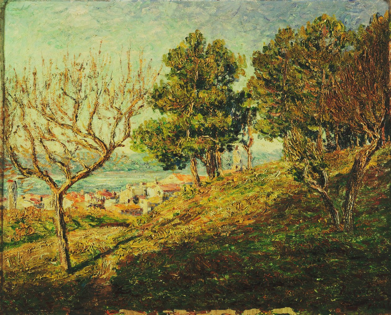 Vista de Saint-Tropez; Vue de Saint-Tropez de Francis Picabia