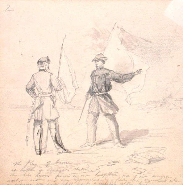 Bandera de tregua, c.1860 de Francis Schell