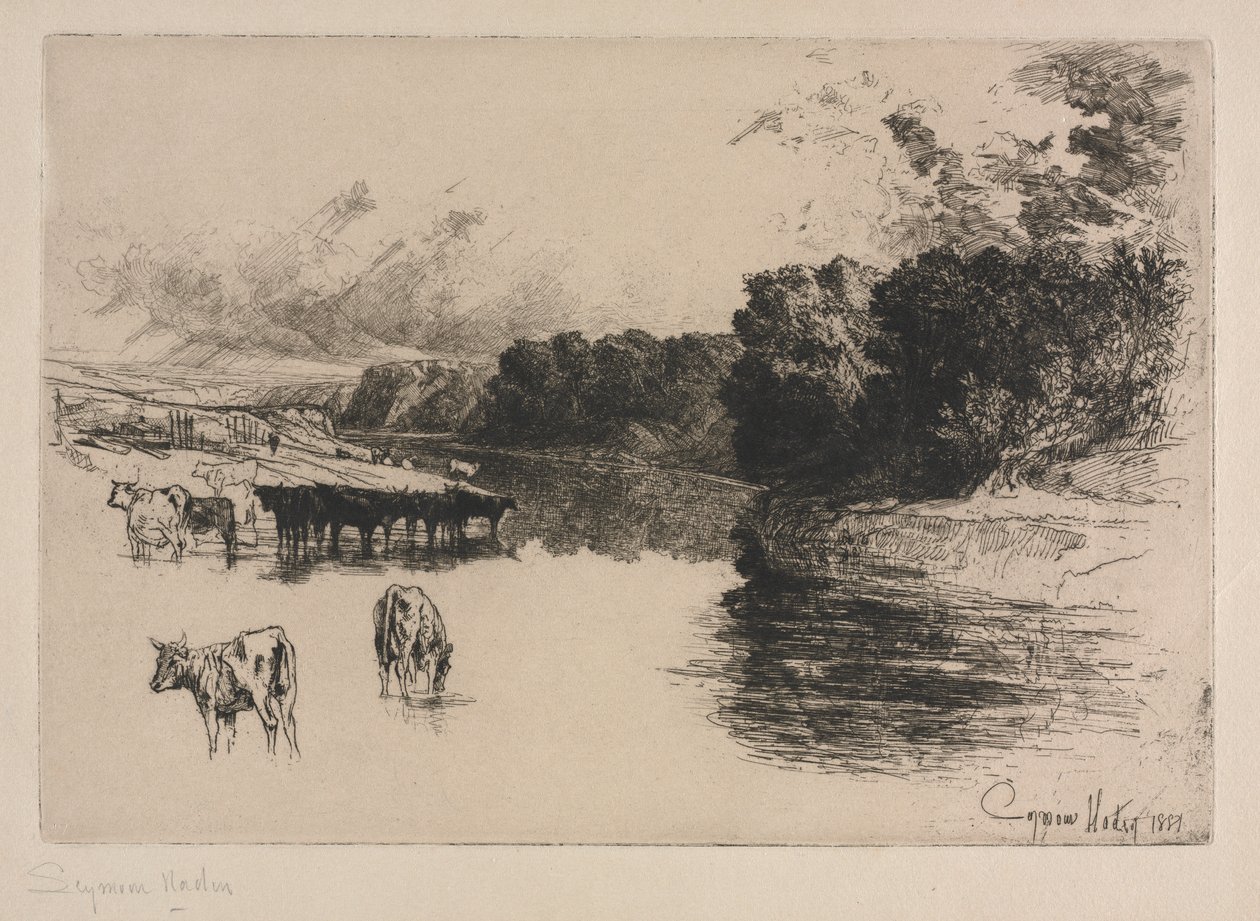 Un río de Lancashire de Francis Seymour Haden