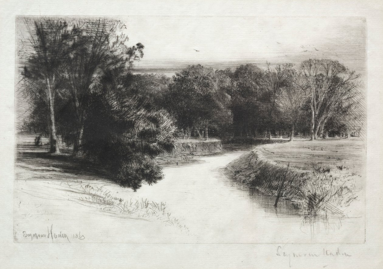 Un atardecer en Irlanda, 1863 de Francis Seymour Haden