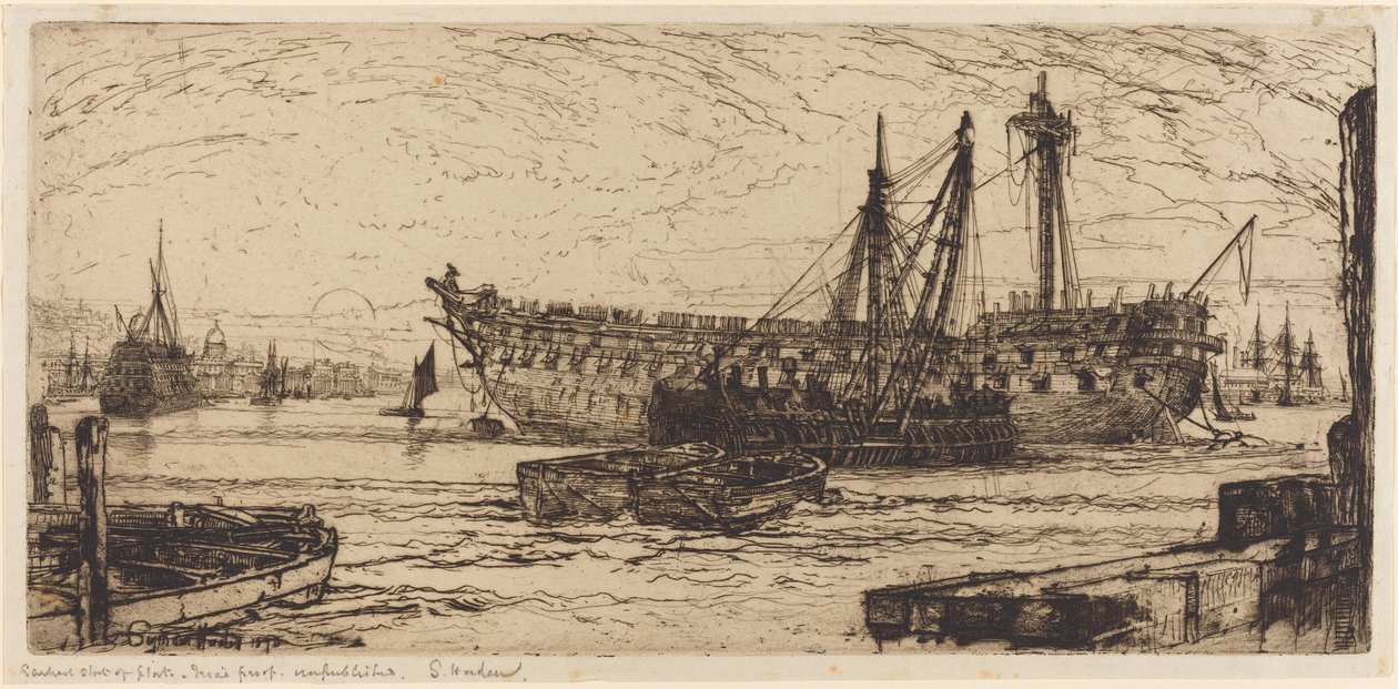 Desmantelamiento del Agamenón de Francis Seymour Haden