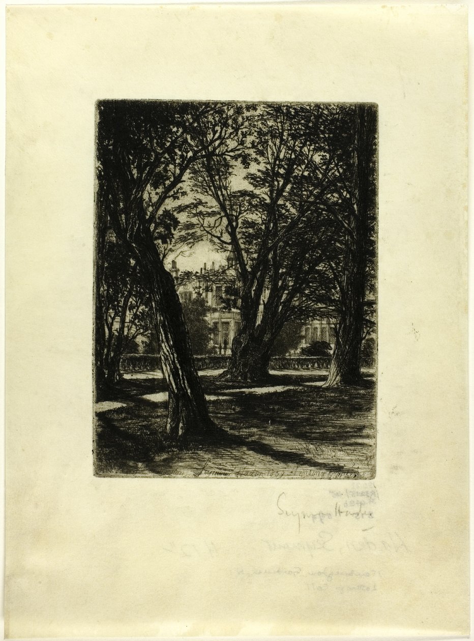 Jardines de Kensington, nº I (plato pequeño) de Francis Seymour Haden