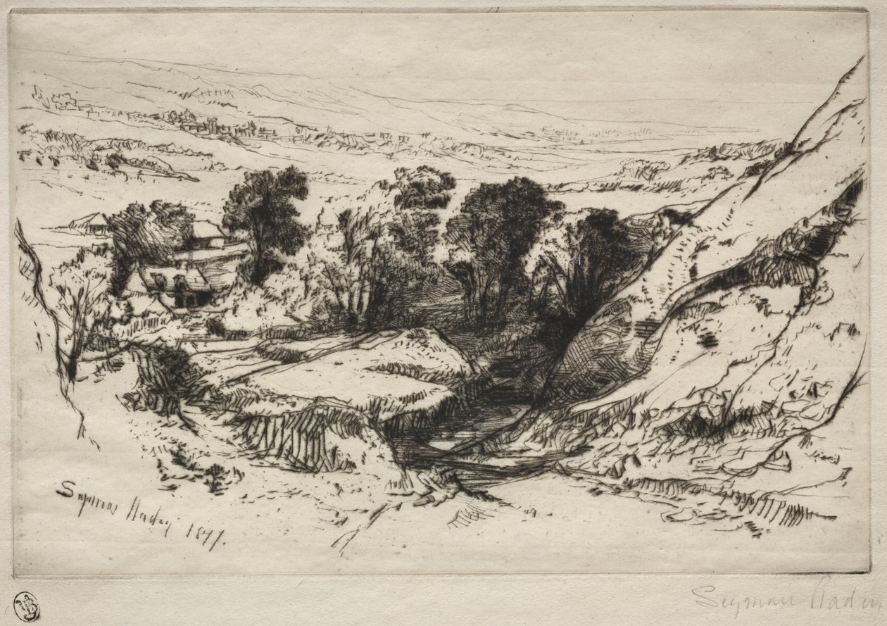 Nine Barrow Down de Francis Seymour Haden