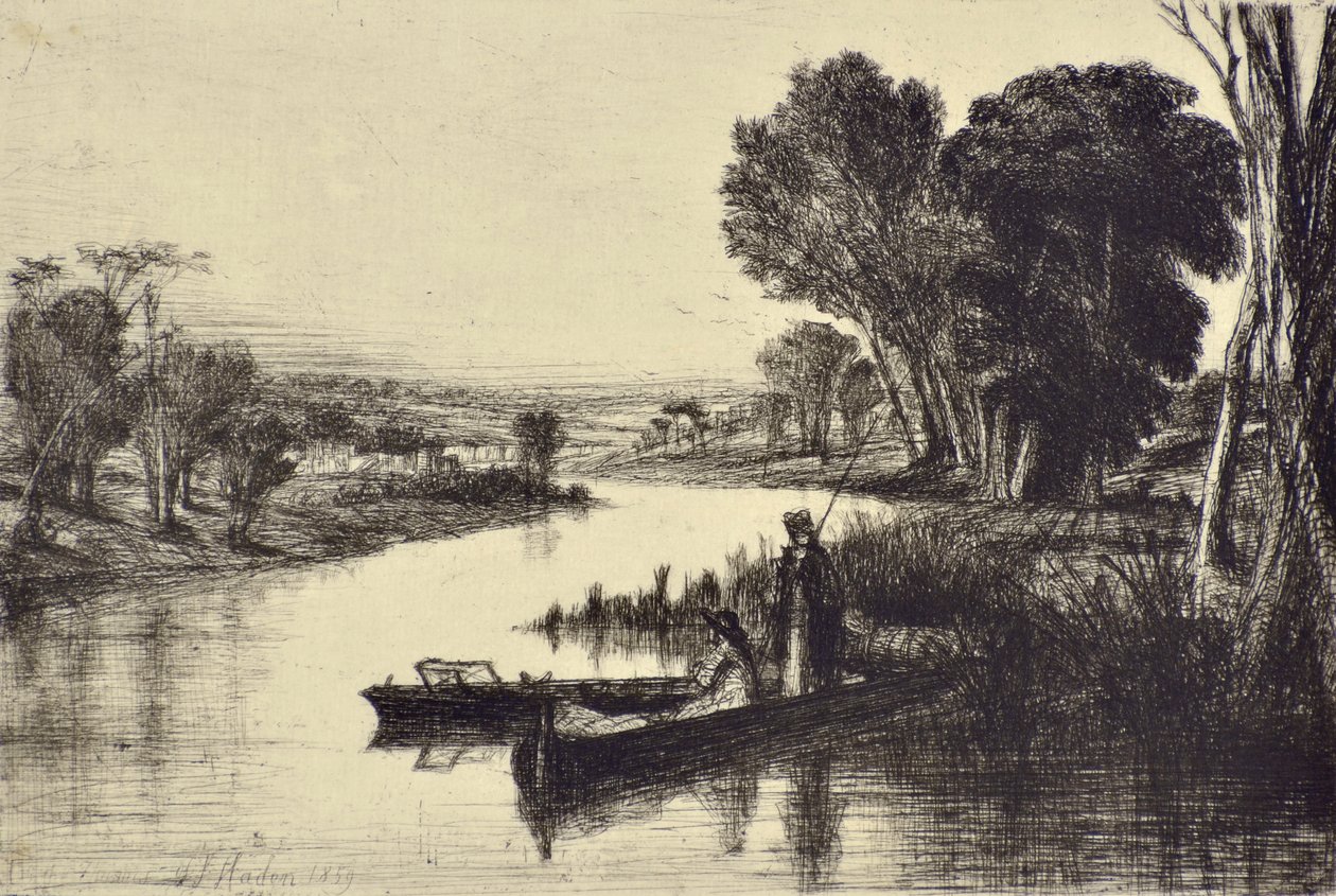 Pescadores del Támesis No.1 de Francis Seymour Haden