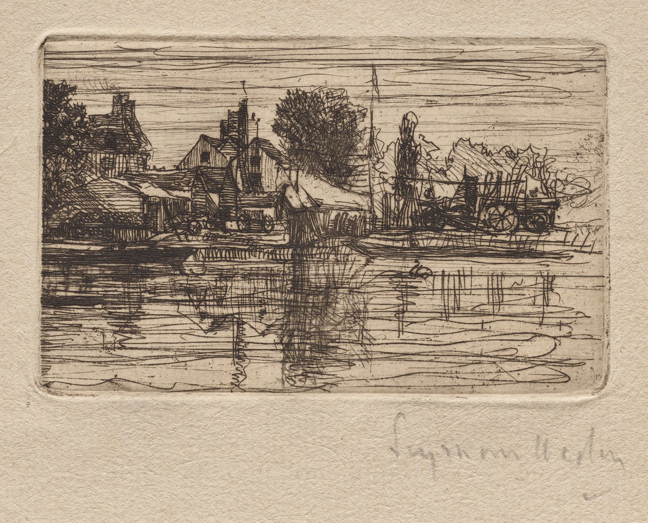 Lado del Támesis de Francis Seymour Haden