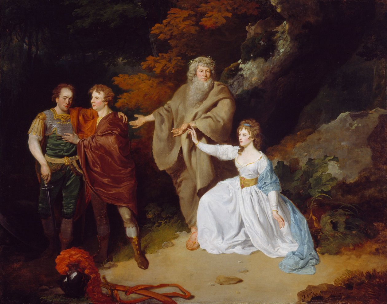 Una escena de La Tempestad de Shakespeare, 1787 de Francis Wheatley