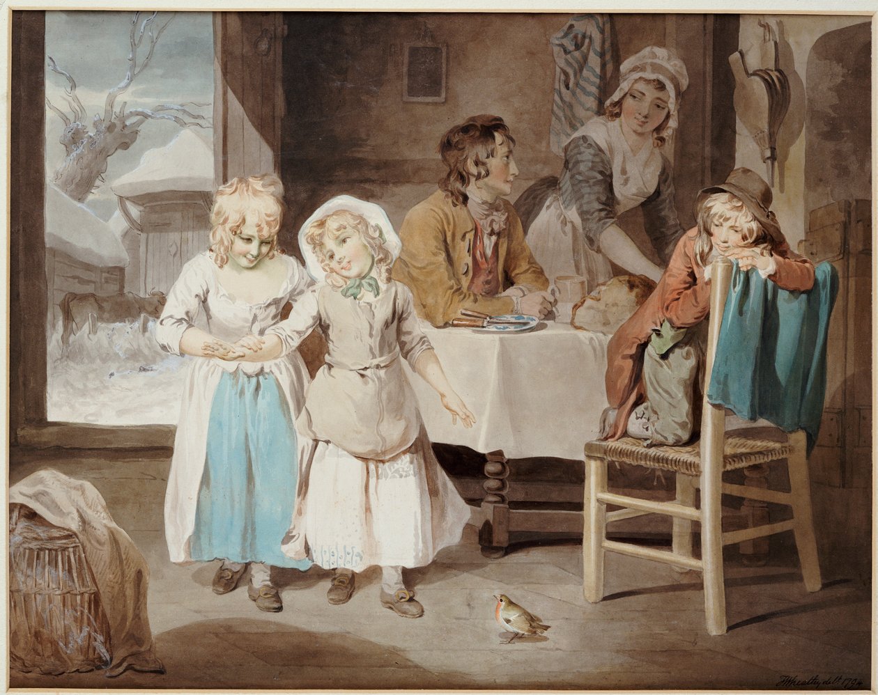 El Petirrojo, 1794 de Francis Wheatley