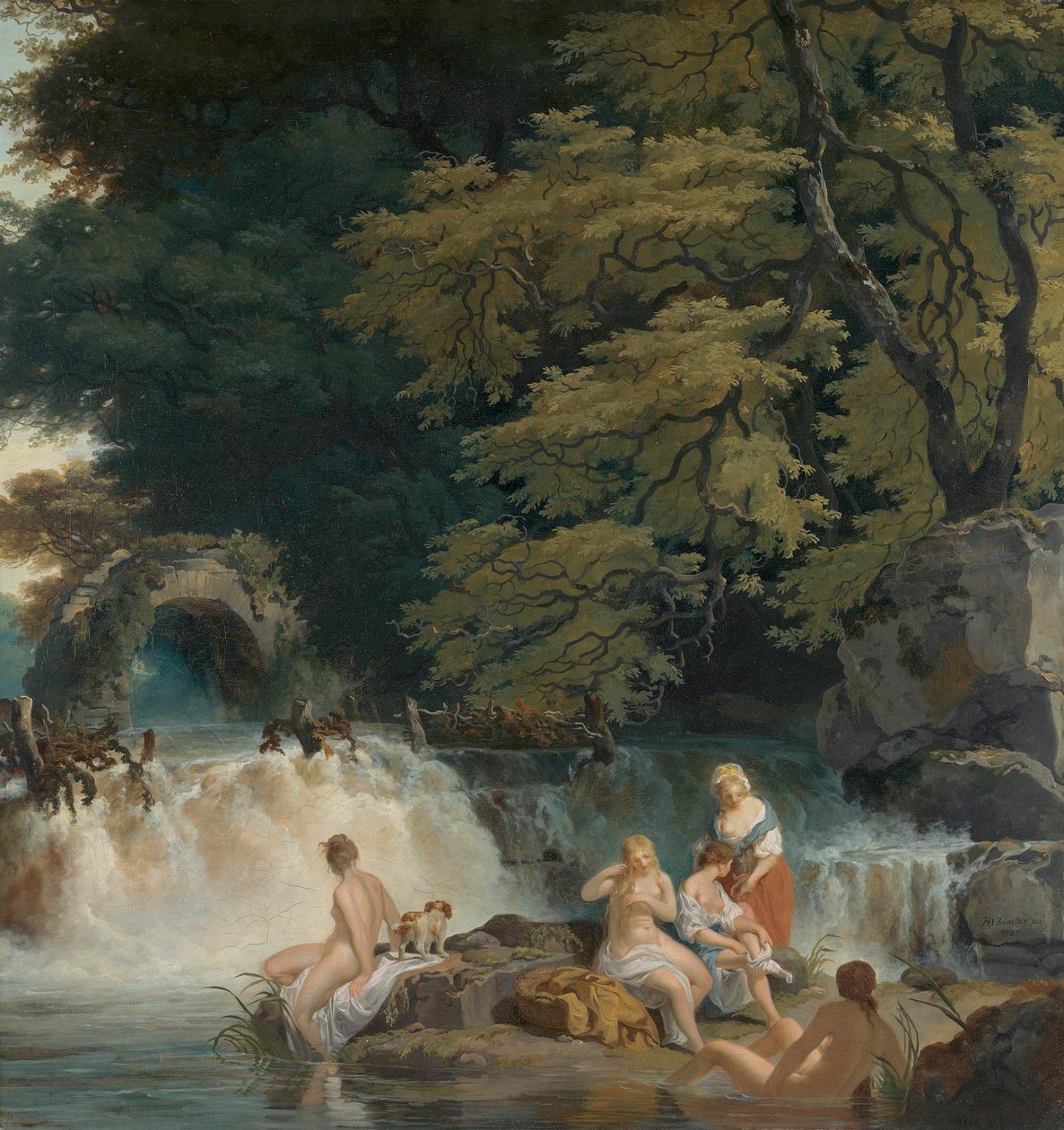 El Salto del Salmón, Leixlip de Francis Wheatley
