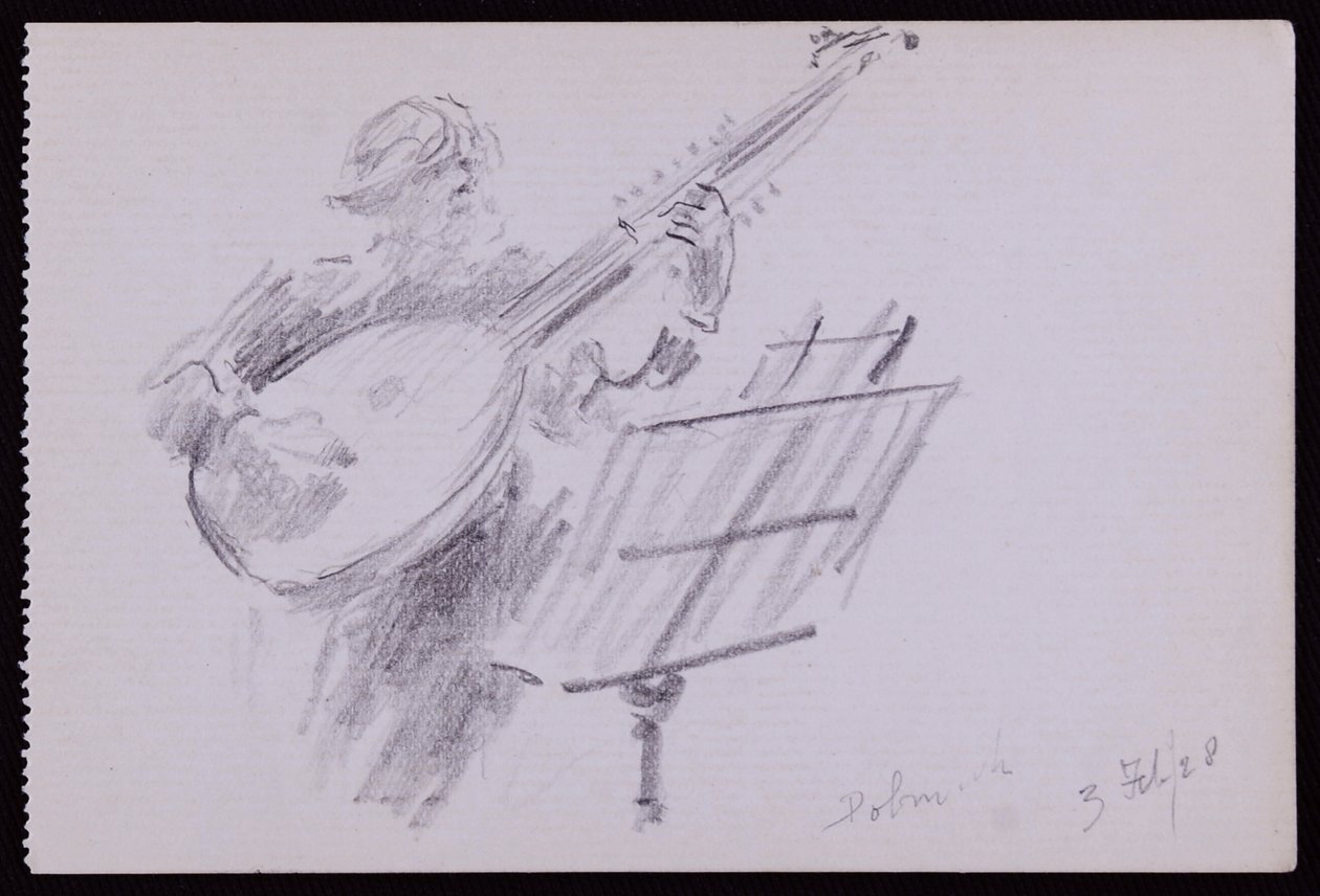 Retrato de Arnold Dolmetsch de Francis Wilfred Lawson