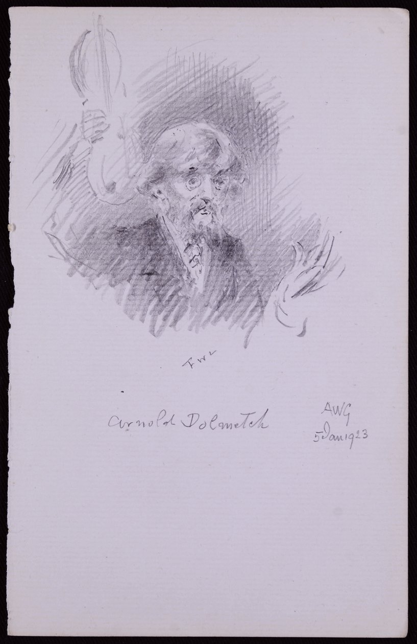 Retrato de Arnold Dolmetsch de Francis Wilfred Lawson
