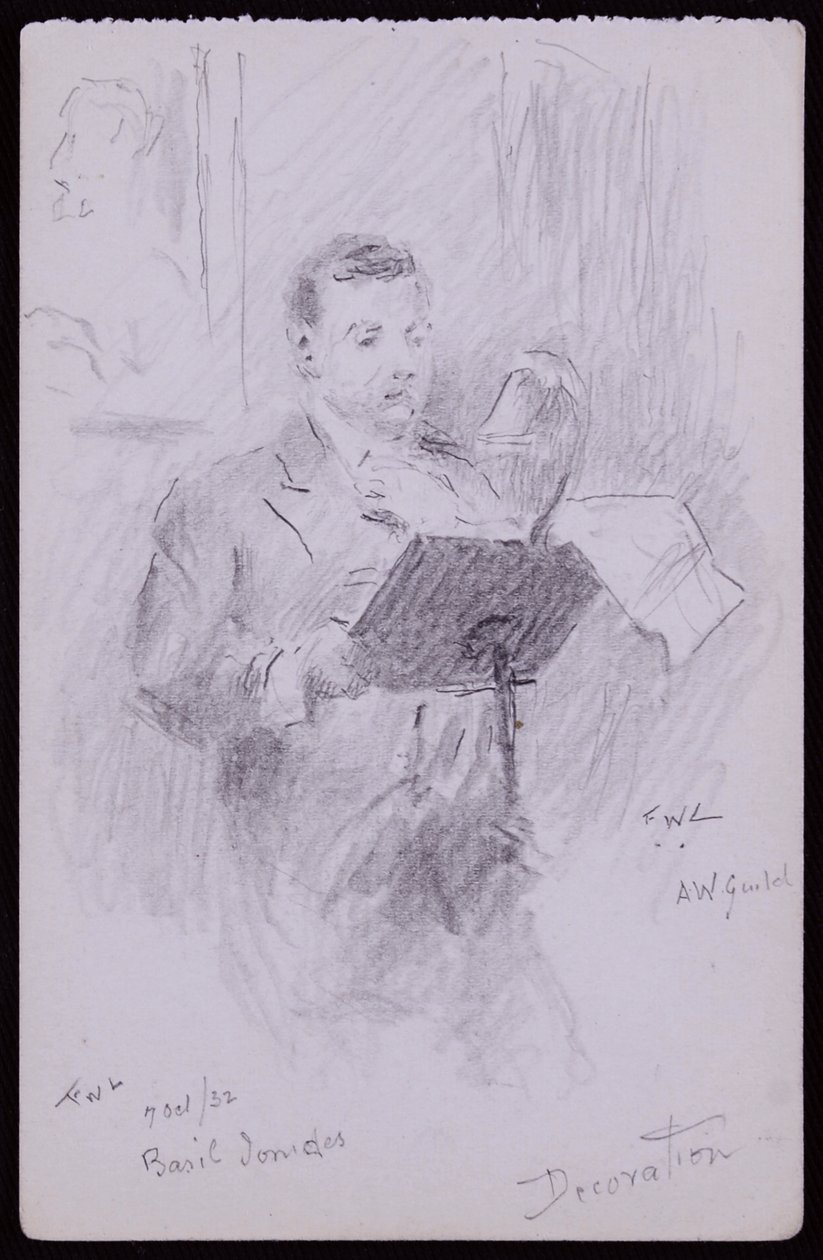 Retrato de Basil Ionides de Francis Wilfred Lawson