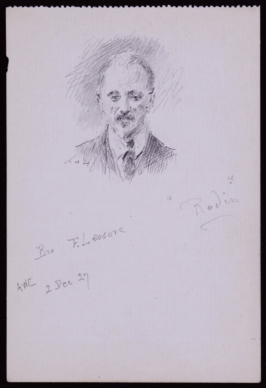 Retrato de Frederick Lessore de Francis Wilfred Lawson