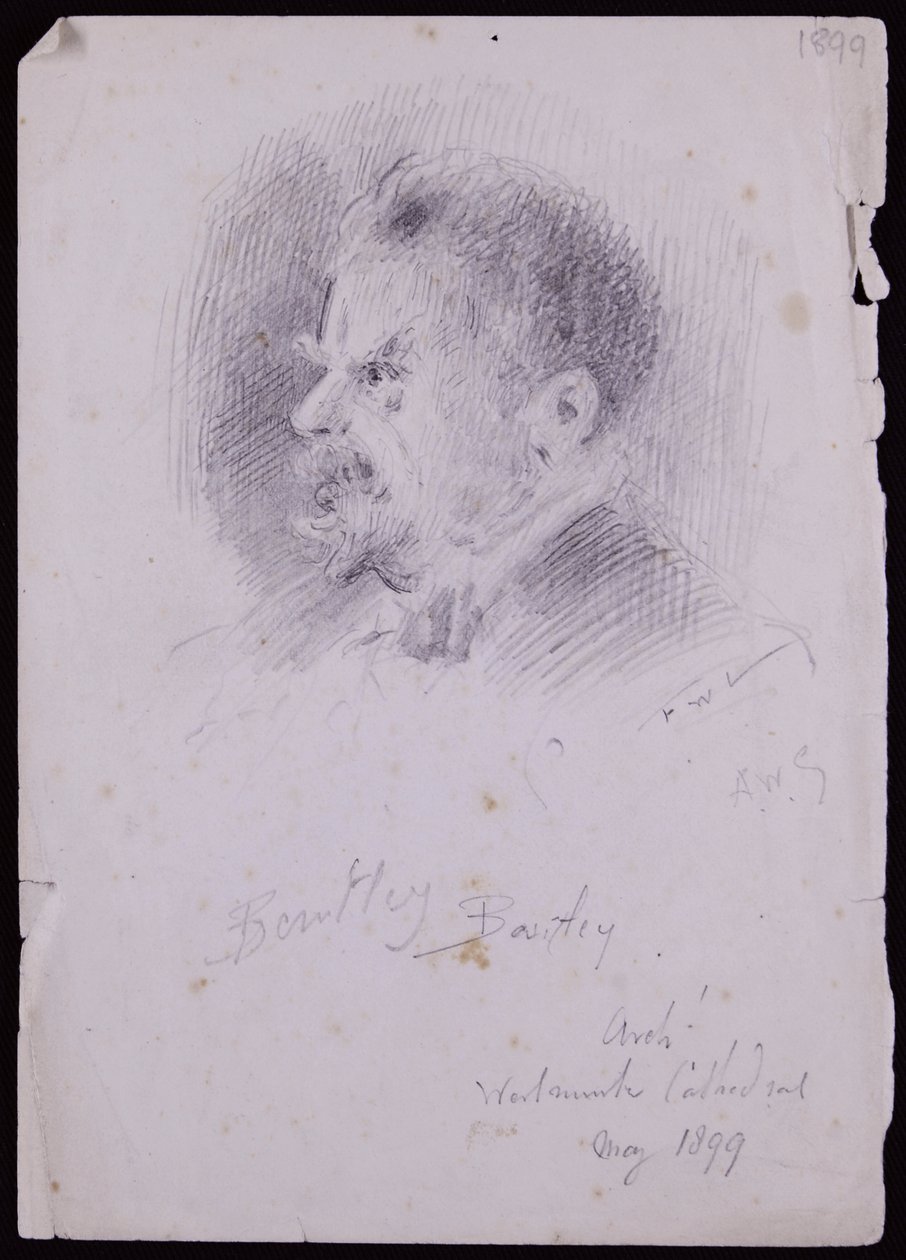 Retrato de JF Bentley de Francis Wilfred Lawson