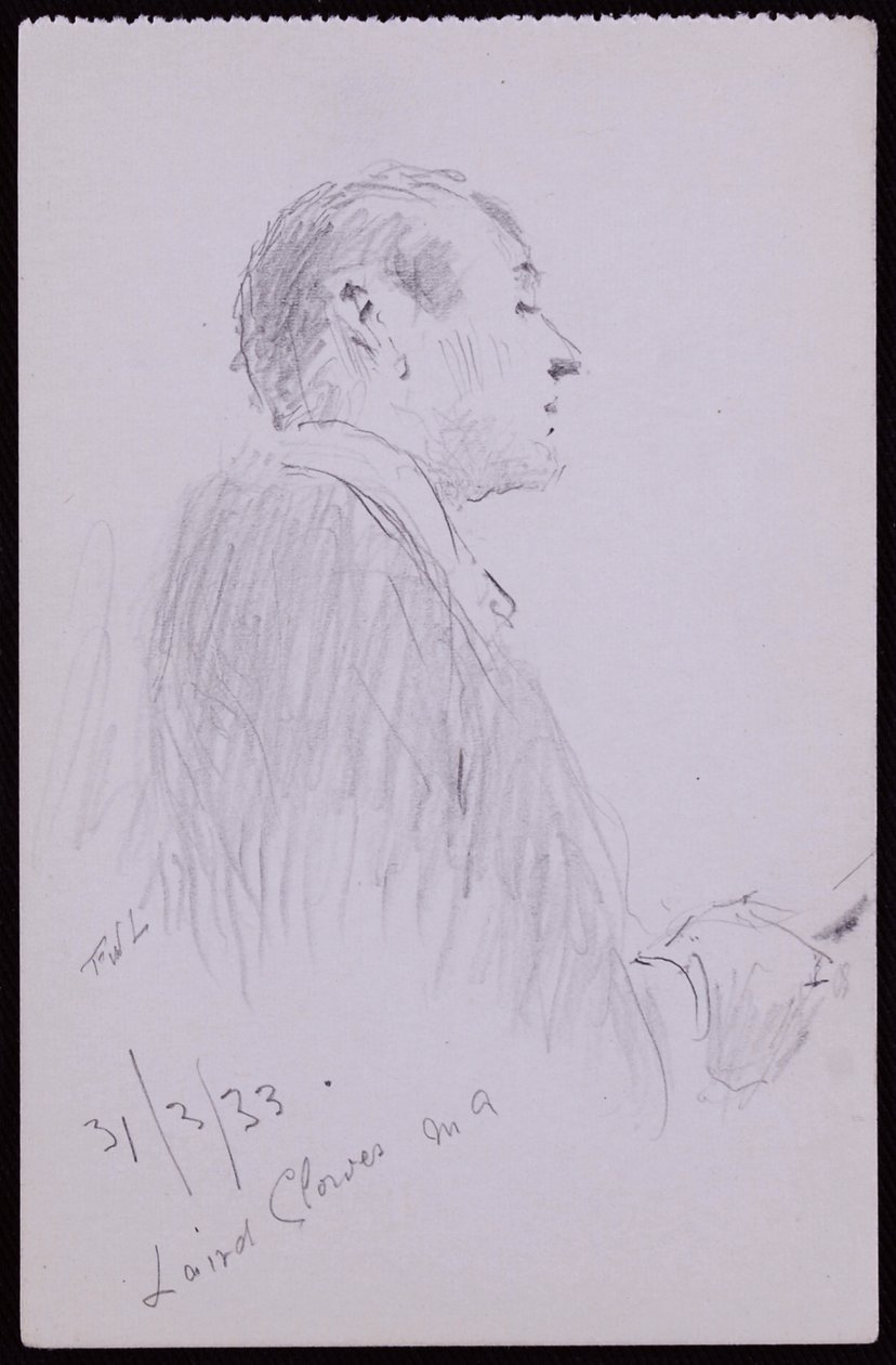 Retrato de Laird Clowes de Francis Wilfred Lawson