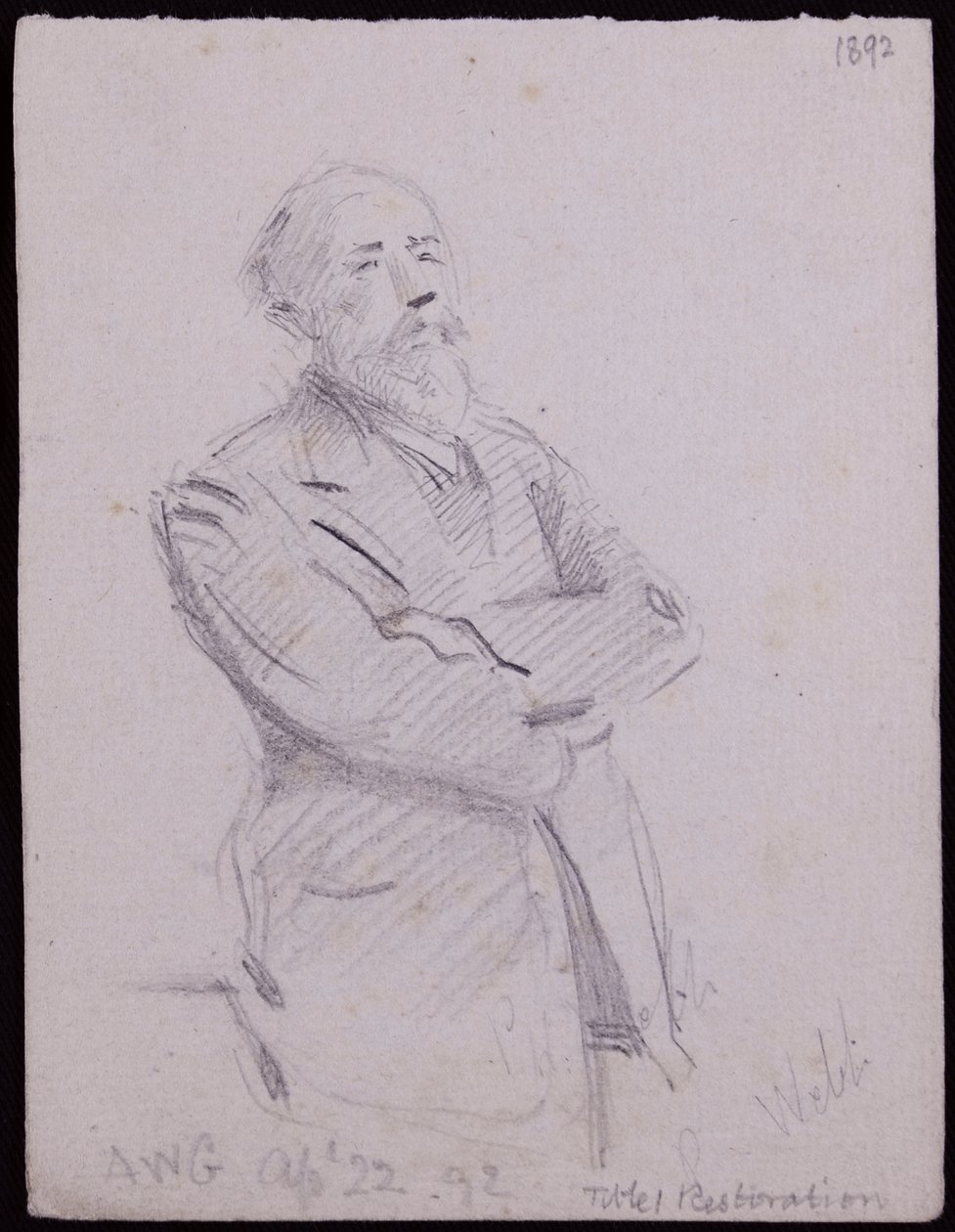 Retrato de Philip Webb de Francis Wilfred Lawson